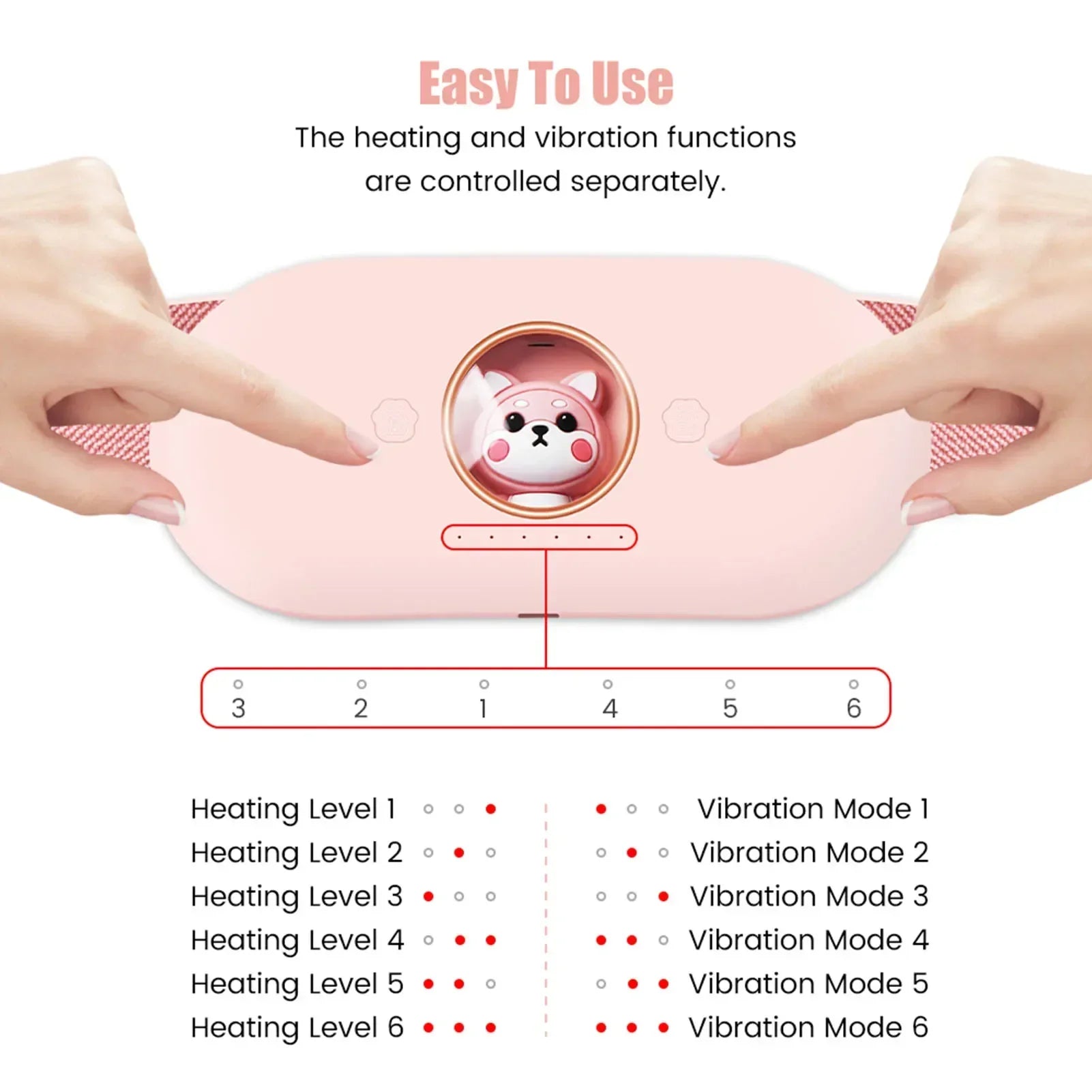 Portable Heating Belt for Period Pain Relief & Stomach Comfort - Hermony Essentials