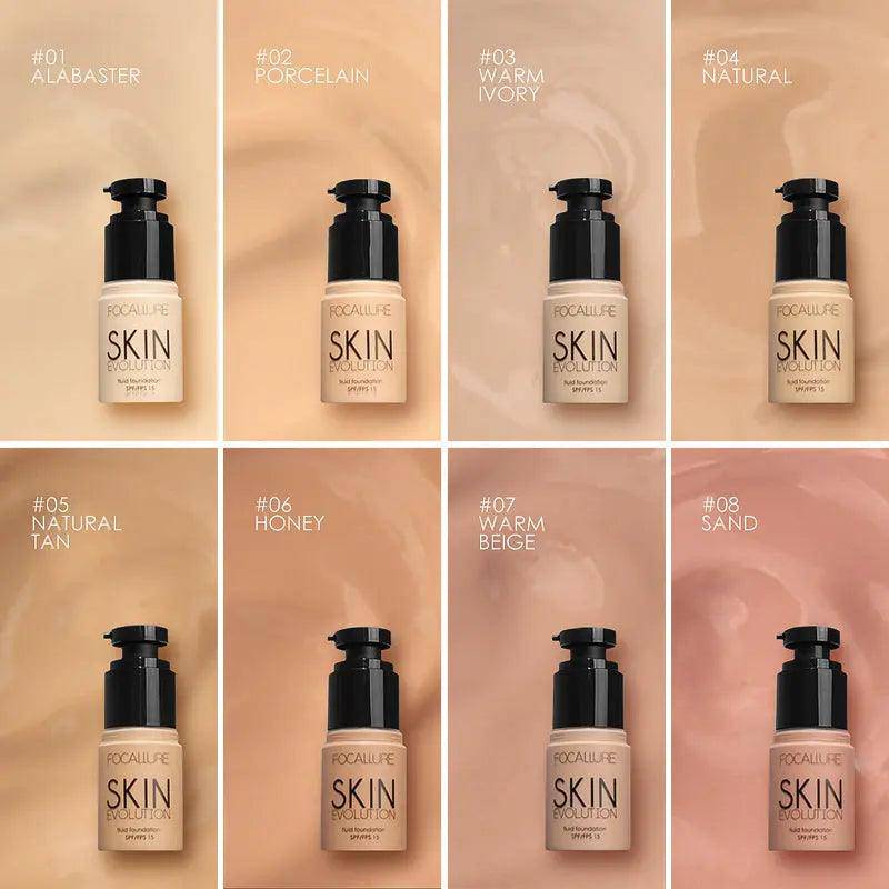 Focallure Matte Liquid Foundation - Full Coverage Waterproof Concealer - Hermony Essentials