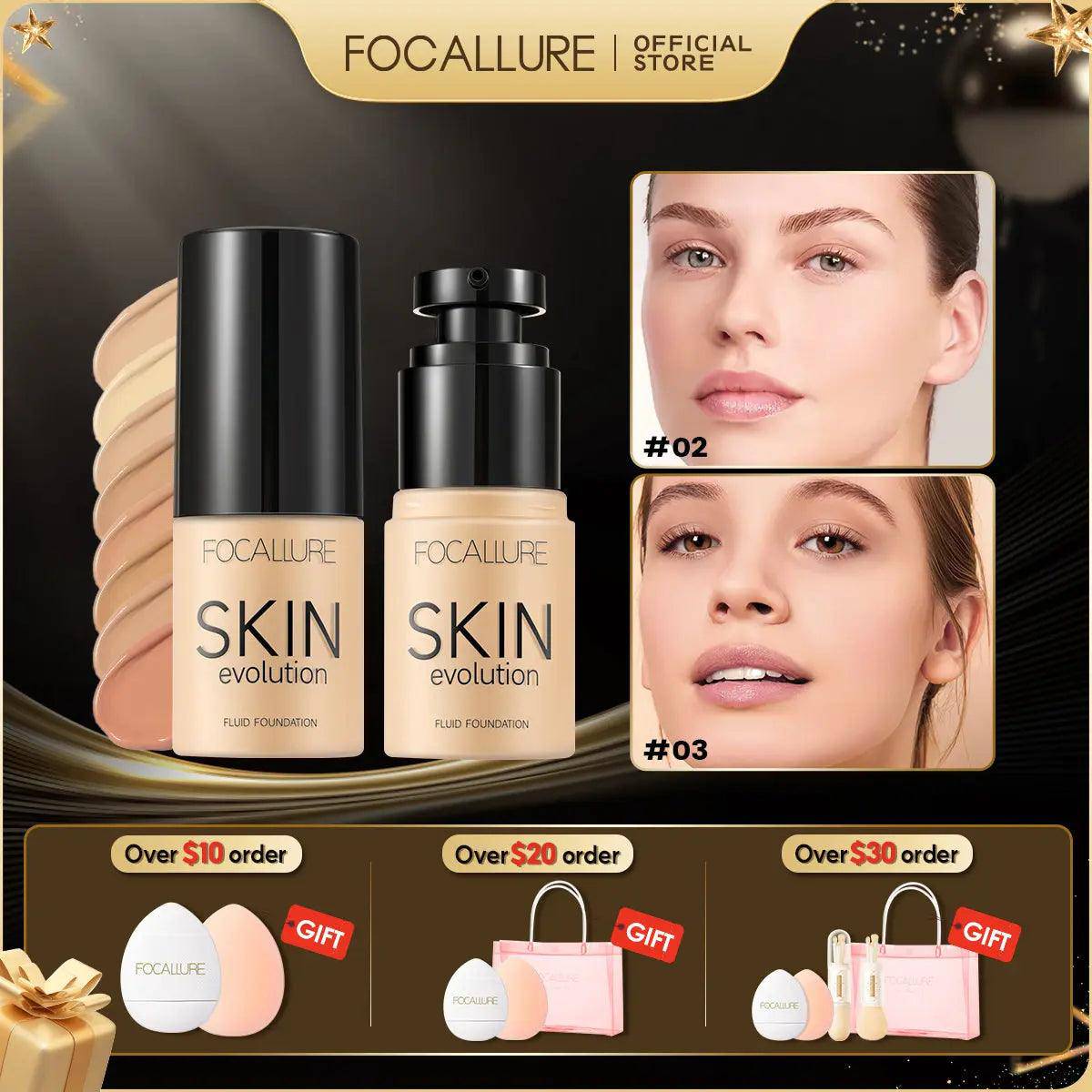 Focallure Matte Liquid Foundation - Full Coverage Waterproof Concealer - Hermony Essentials