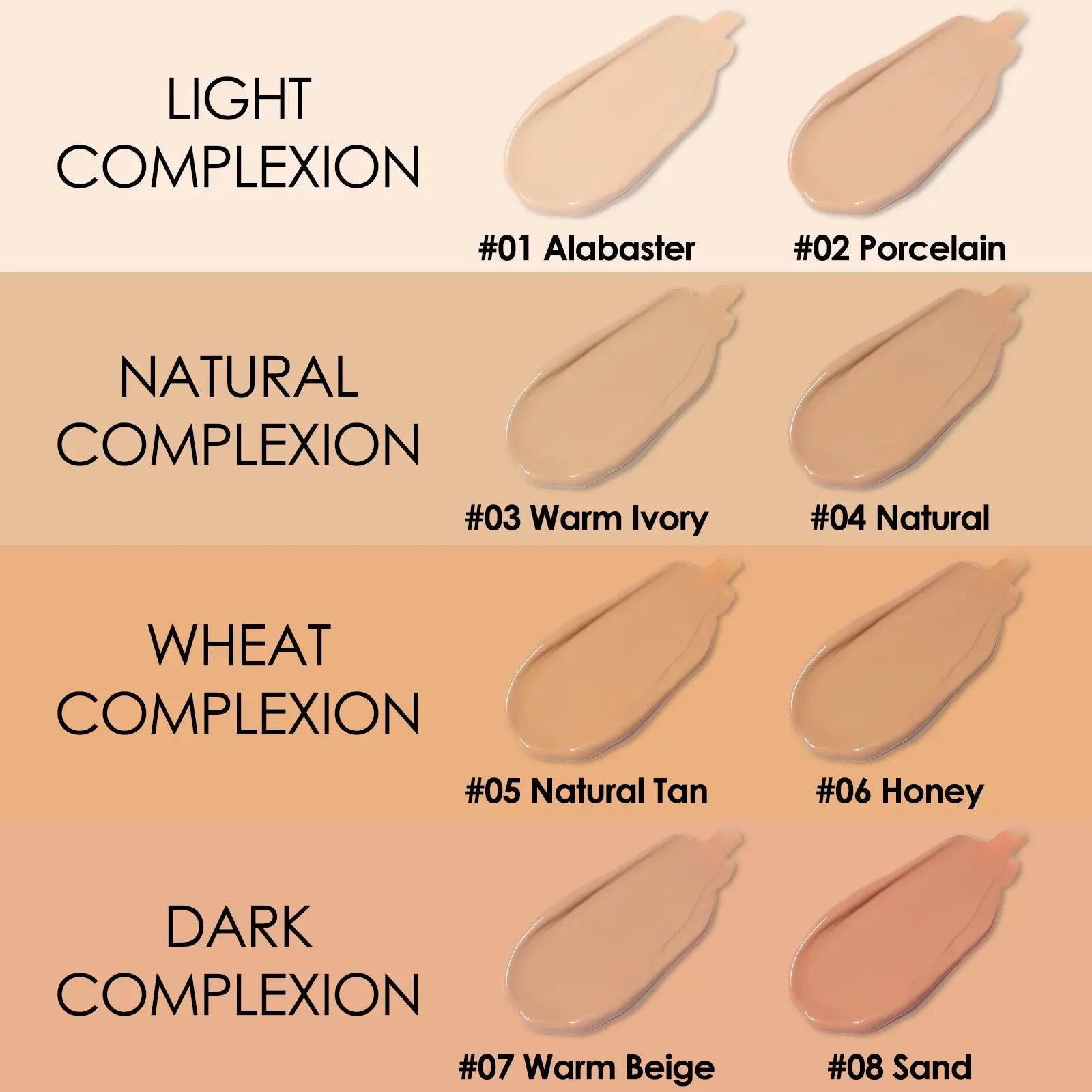 Focallure Matte Liquid Foundation - Full Coverage Waterproof Concealer - Hermony Essentials