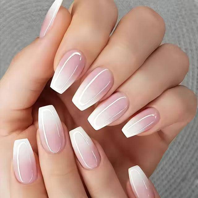 French Gradient Nails Ballerina Nail Waterproof. - Hermony Essentials