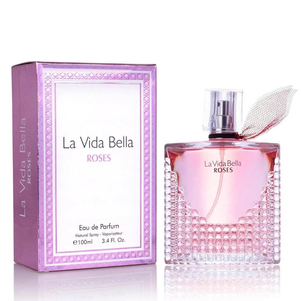 La Vida Bella Roses for Women Eau De Parfum - Floral Amber Fragrance - Hermony Essentials