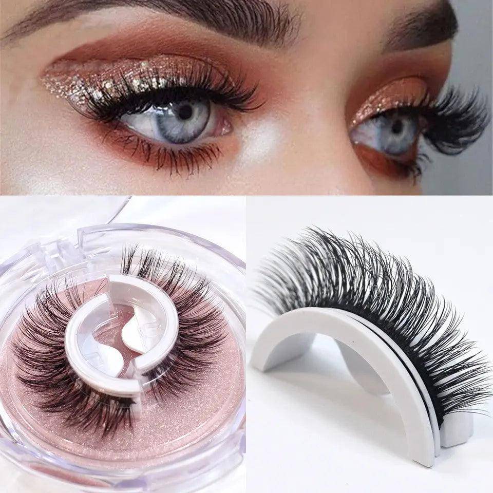 Self-adhesive Reusable Glue-free Eye Lashes With Natural Curl - Hermony Essentials