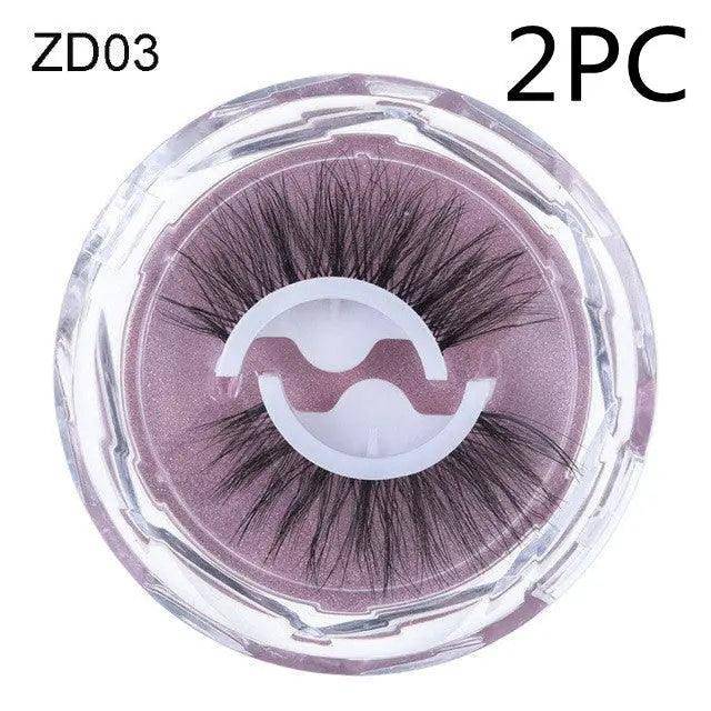 Self-adhesive Reusable Glue-free Eye Lashes With Natural Curl - Hermony Essentials