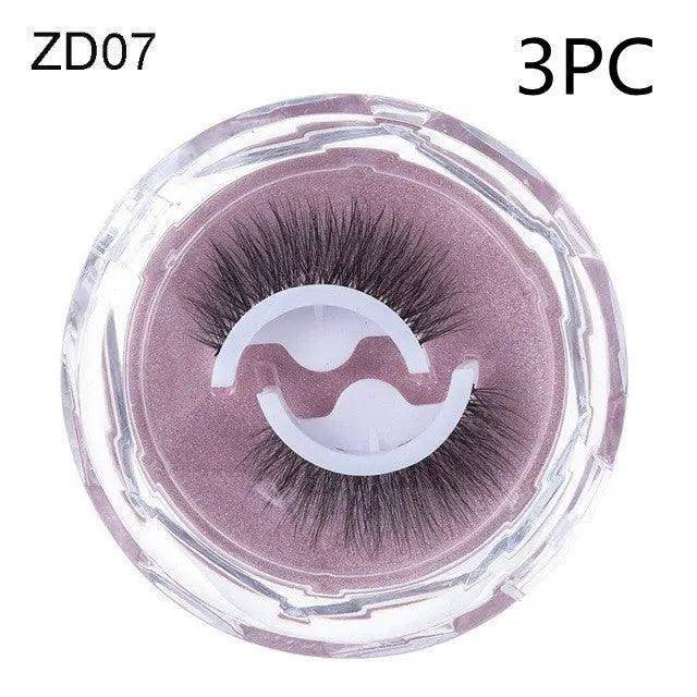 Self-adhesive Reusable Glue-free Eye Lashes With Natural Curl - Hermony Essentials